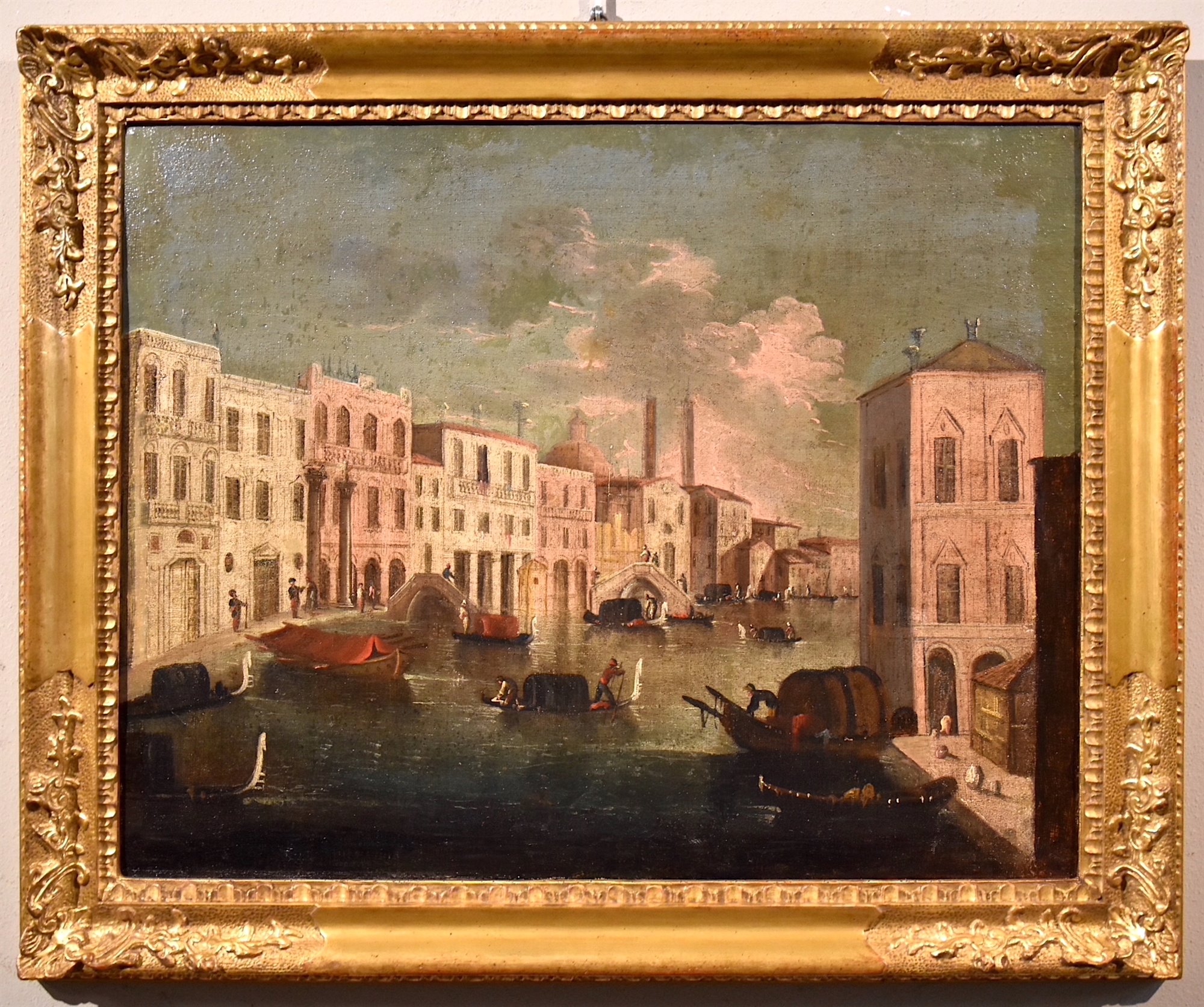 Veduta di Venezia con uno scorcio con l’inizio del Canal Grande